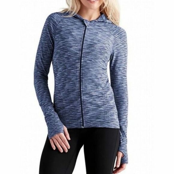 ATHLETA Space Dye Seamlessly Hooded Jacket - Picture 1 of 5